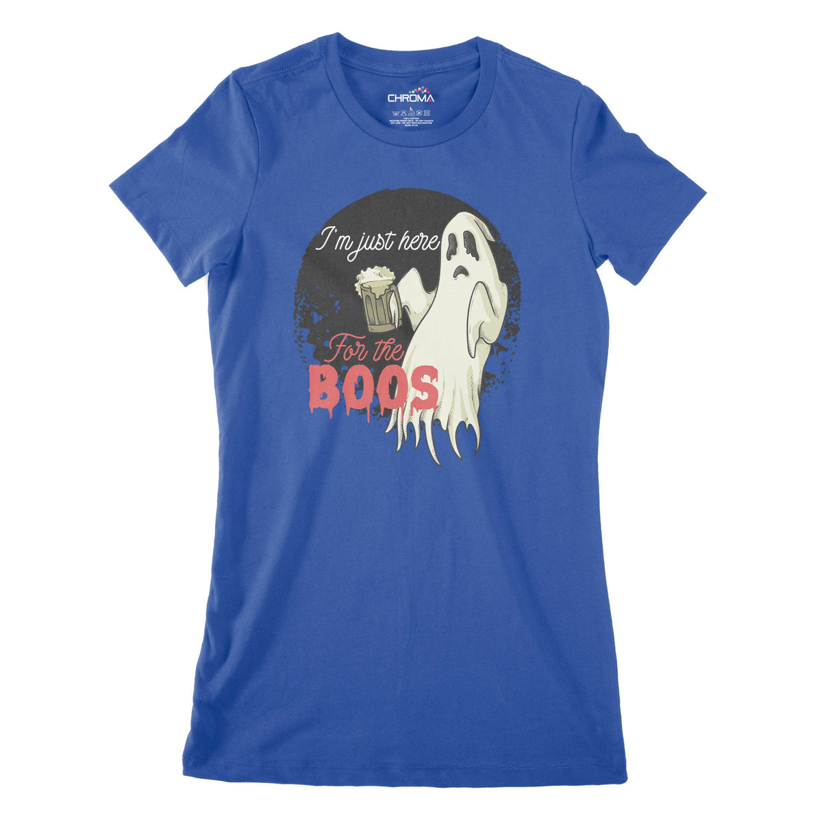 Womens Halloween Shirt For Women Im Just Here For The Boos Wine T-Shirt Womens Halloween Shirt For Women Im Just Here For The Boos Wine T-Shirt