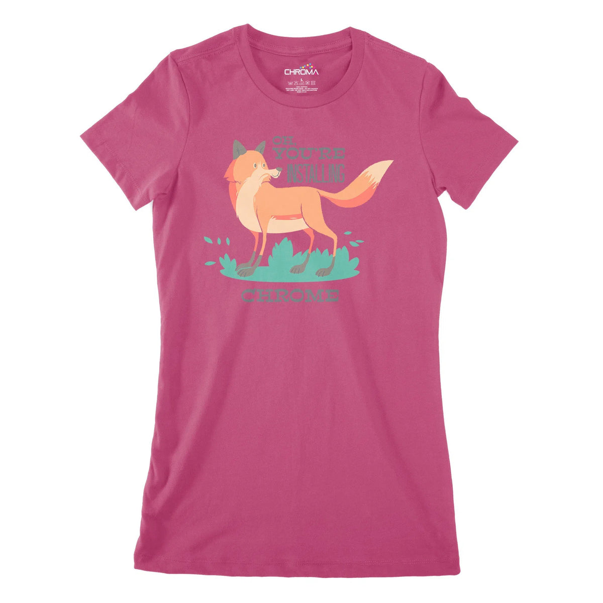 Installing Chrome Women's Classic Fitted T-Shirt Chroma Clothing
