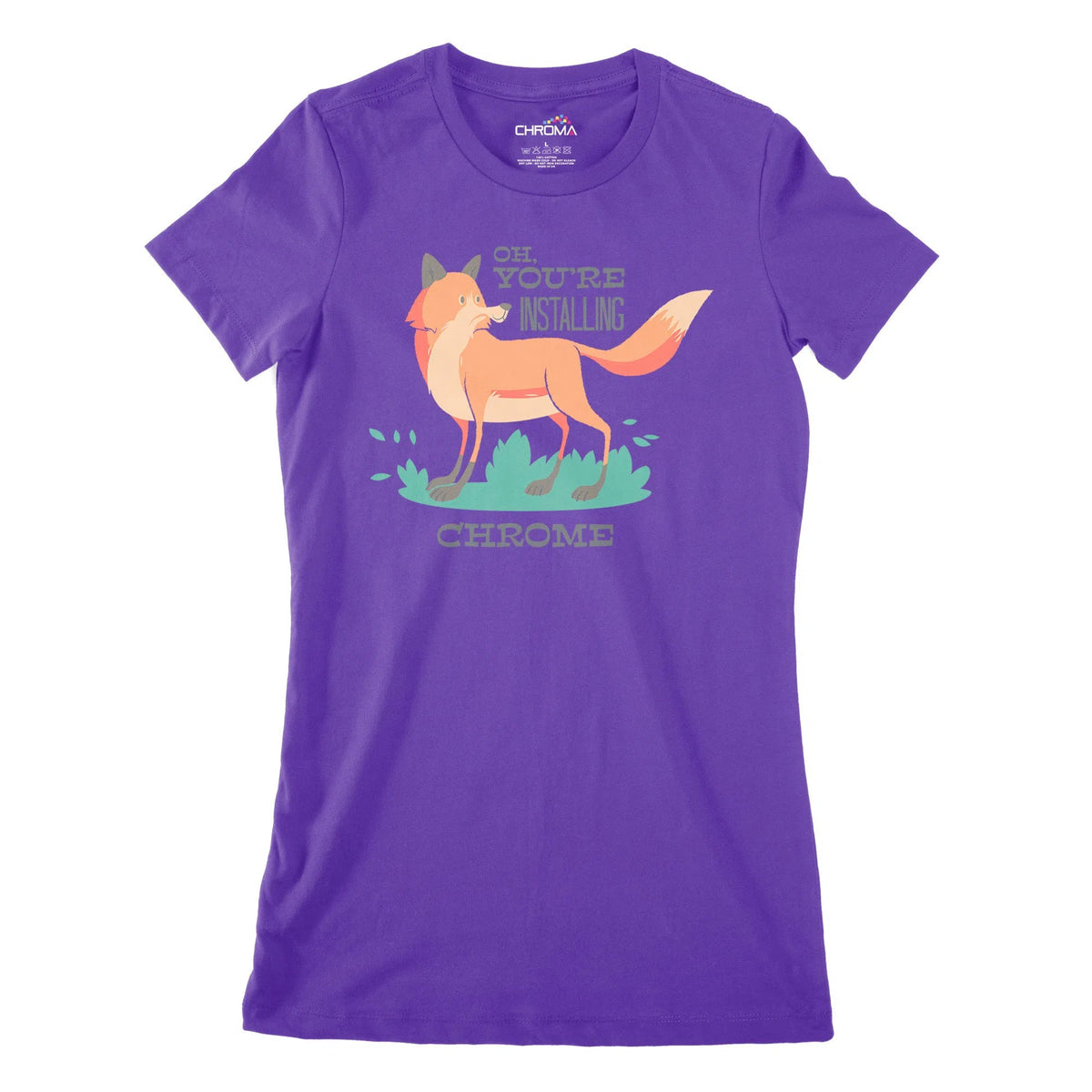 Installing Chrome Women's Classic Fitted T-Shirt Chroma Clothing