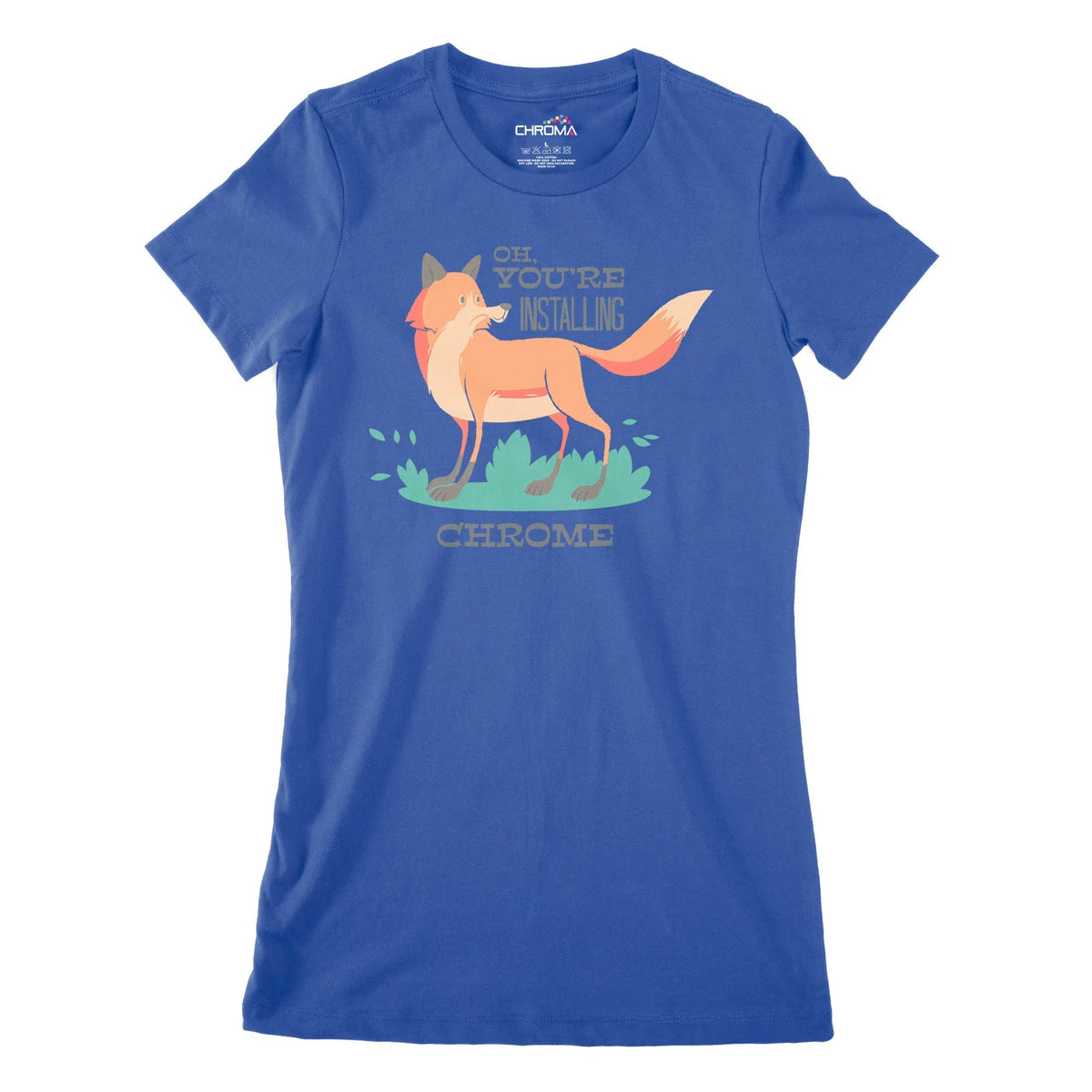 Installing Chrome Women's Classic Fitted T-Shirt Chroma Clothing