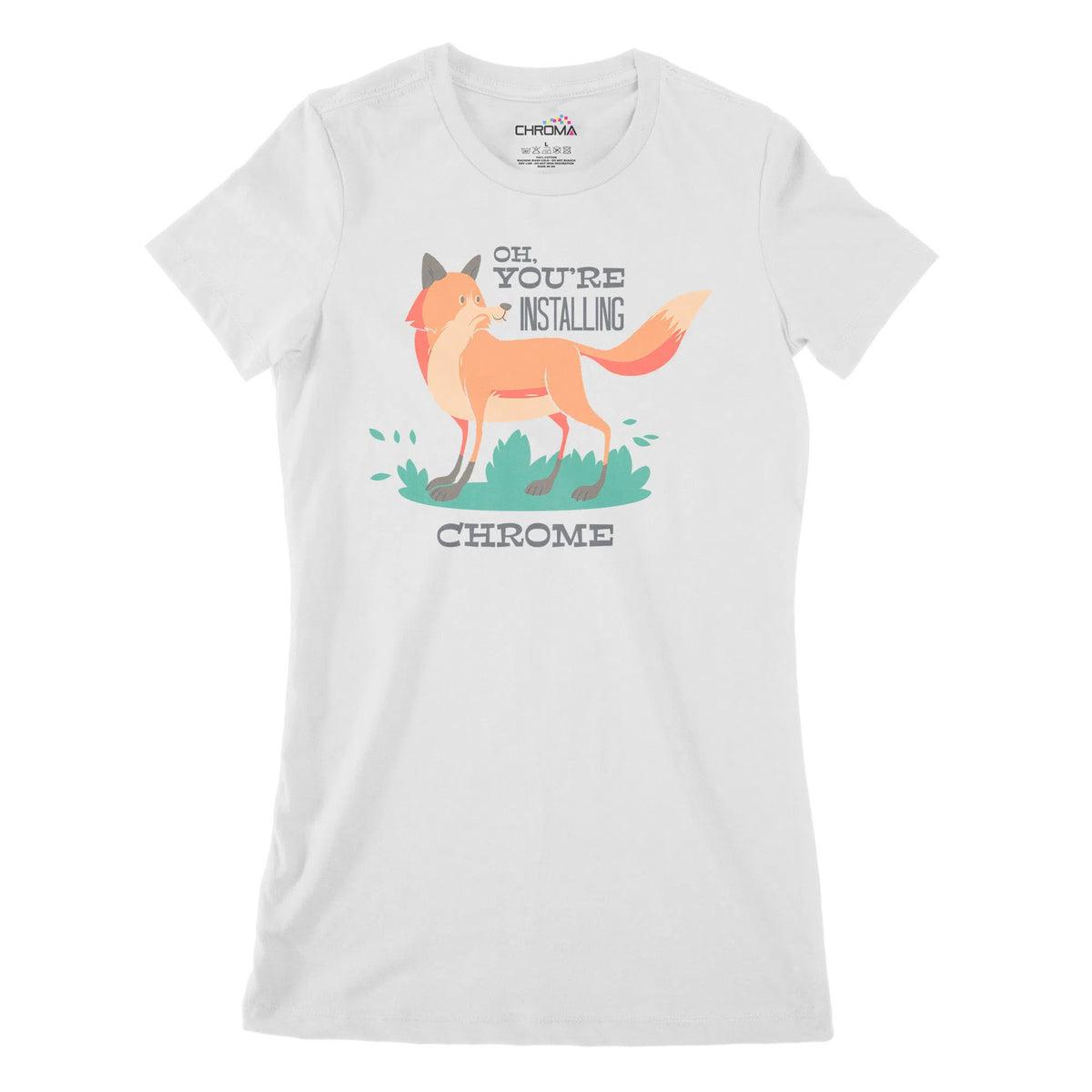 Installing Chrome Women's Classic Fitted T-Shirt Chroma Clothing