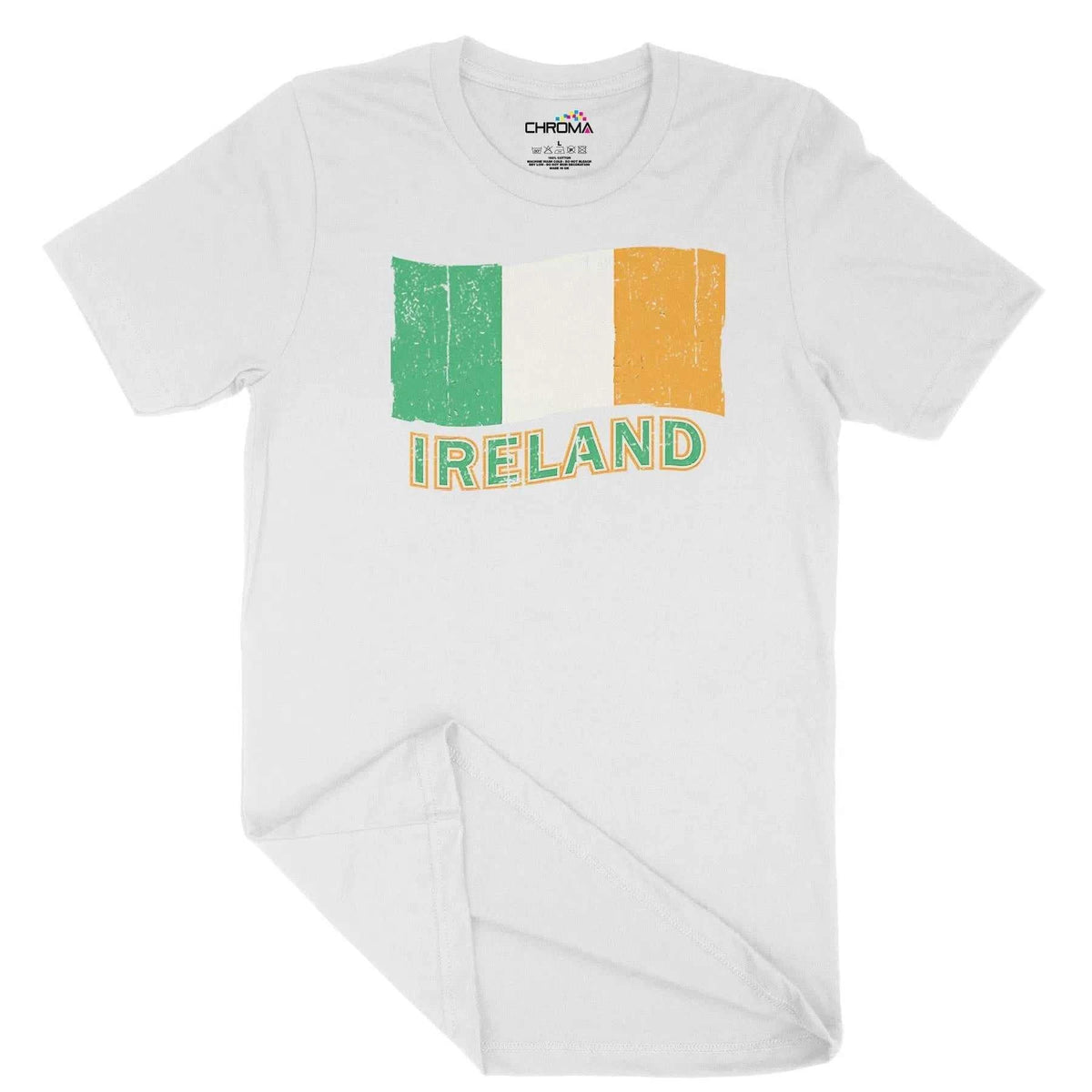 Ireland Flag Unisex Adult T-Shirt | Quality Slogan Clothing Chroma Clothing