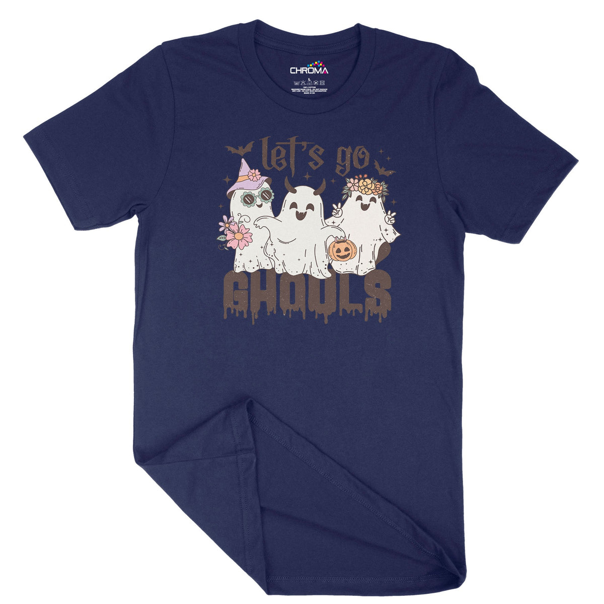 Let's Go Ghouls Halloween Unisex Adult T-Shirt | Premium Halloween Clo Chroma Clothing