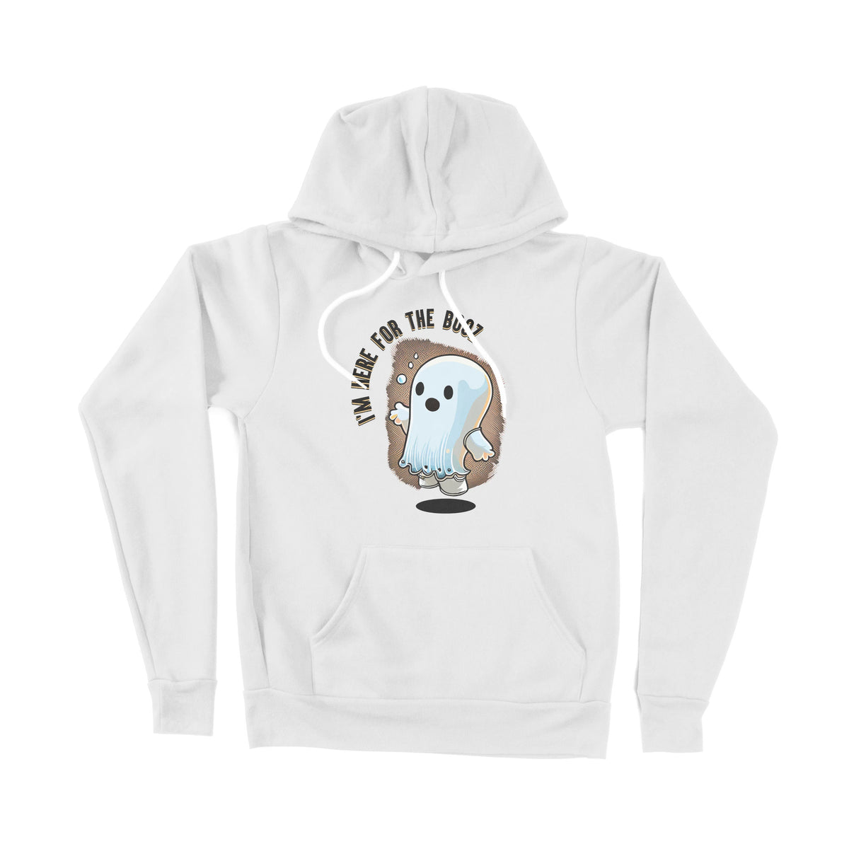 Little Ghost Here For The Boo's Halloween Unisex Adult Pullover Hoodie Chroma Clothing