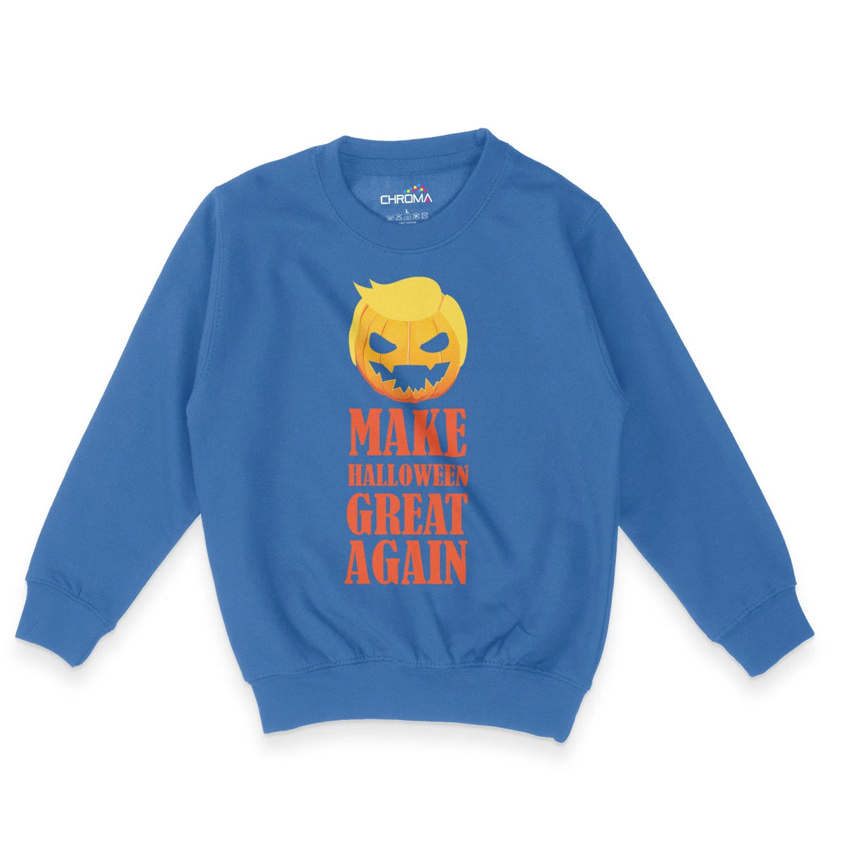 Make Halloween Great Again Unisex Youth Sweatshirt | Premium Halloween Chroma Clothing