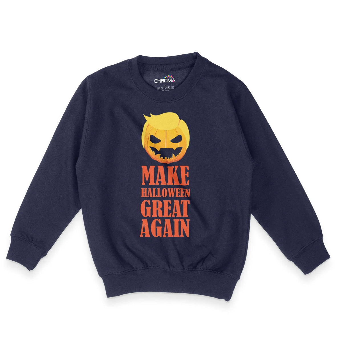 Make Halloween Great Again Unisex Youth Sweatshirt | Premium Halloween Chroma Clothing
