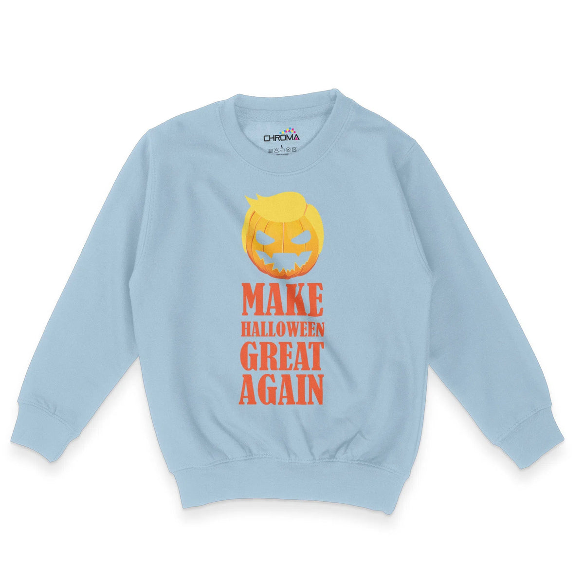 Make Halloween Great Again Unisex Youth Sweatshirt | Premium Halloween Chroma Clothing