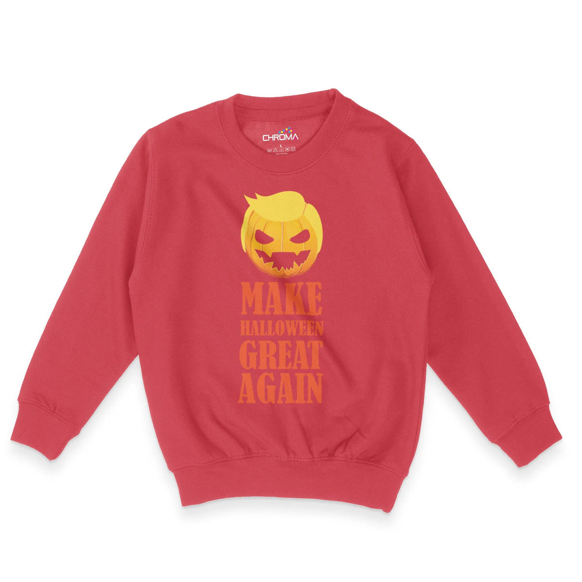Make Halloween Great Again Unisex Youth Sweatshirt | Premium Halloween Chroma Clothing