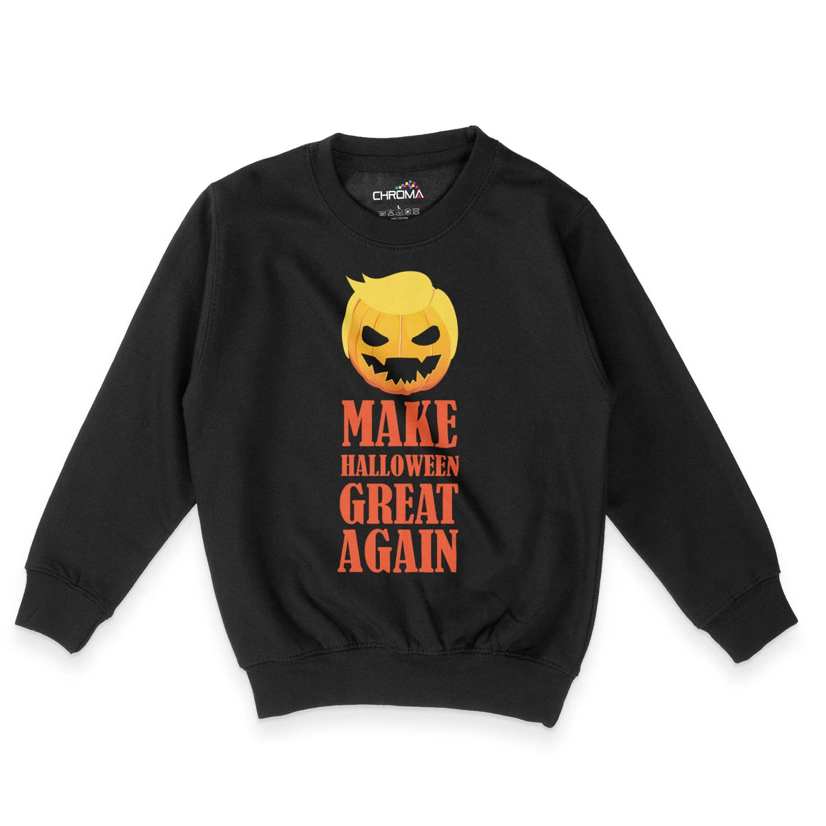 Make Halloween Great Again Unisex Youth Sweatshirt | Premium Halloween Chroma Clothing