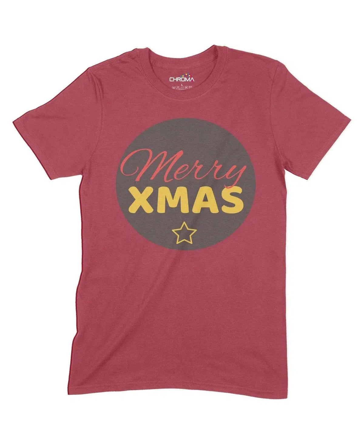 Merry Xmas Unisex Adult T-Shirt Chroma Clothing