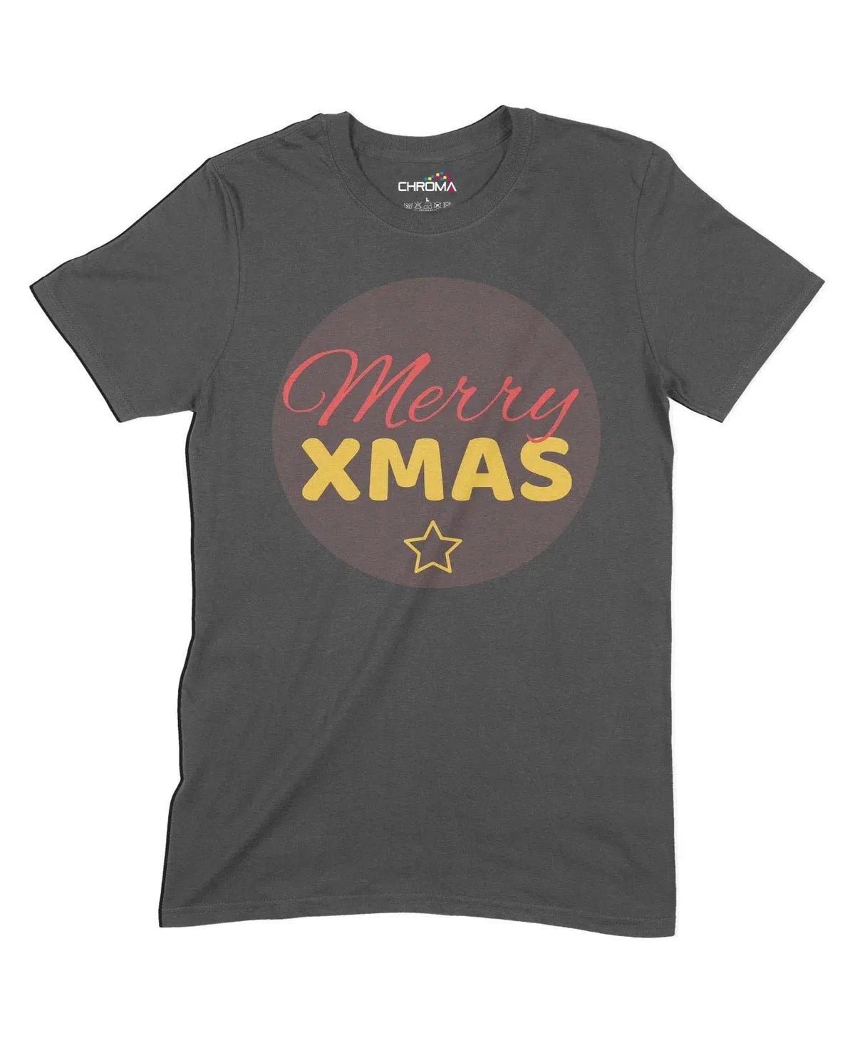Merry Xmas Unisex Adult T-Shirt Chroma Clothing