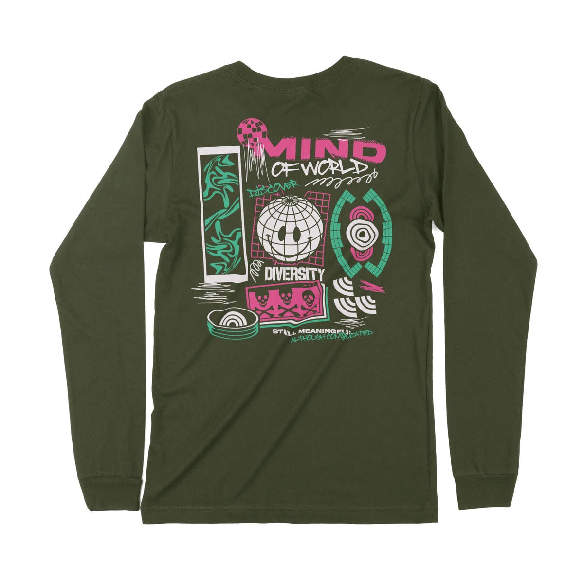 Mind Of World | Dual Print | Long-Sleeve T-Shirt | Premium Quality Str Chroma Clothing