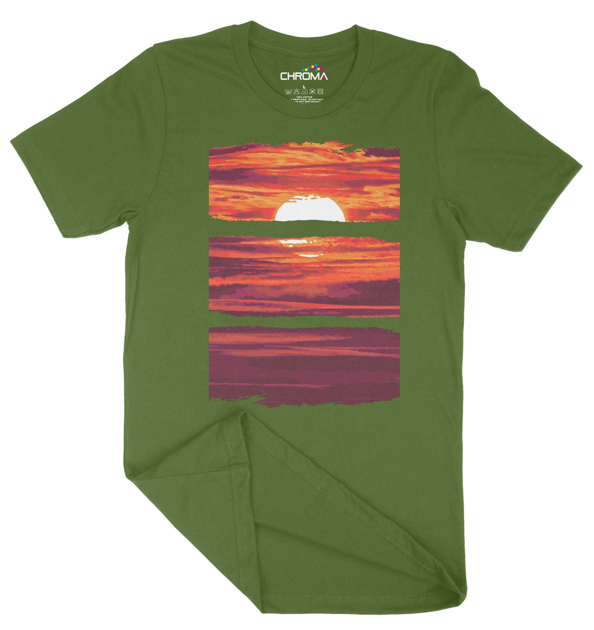 Morning Sunrise Unisex Adult T-Shirt | Premium Quality Streetwear Chroma Clothing