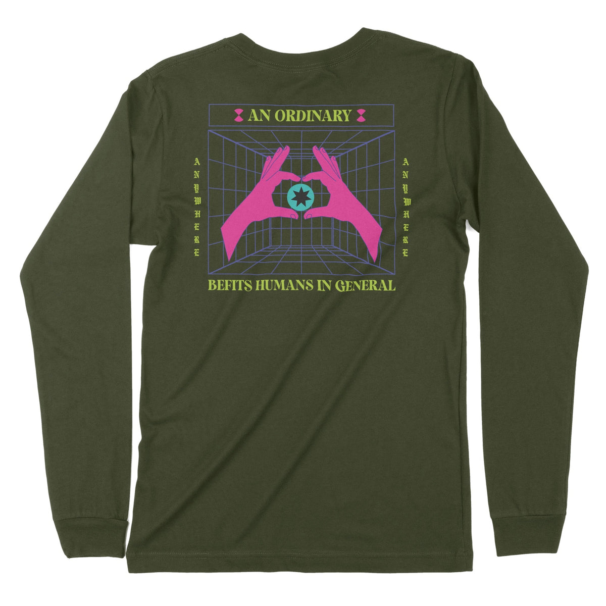 Ordinary | Back Print | Long-Sleeve T-Shirt | Premium Quality Streetwe Chroma Clothing