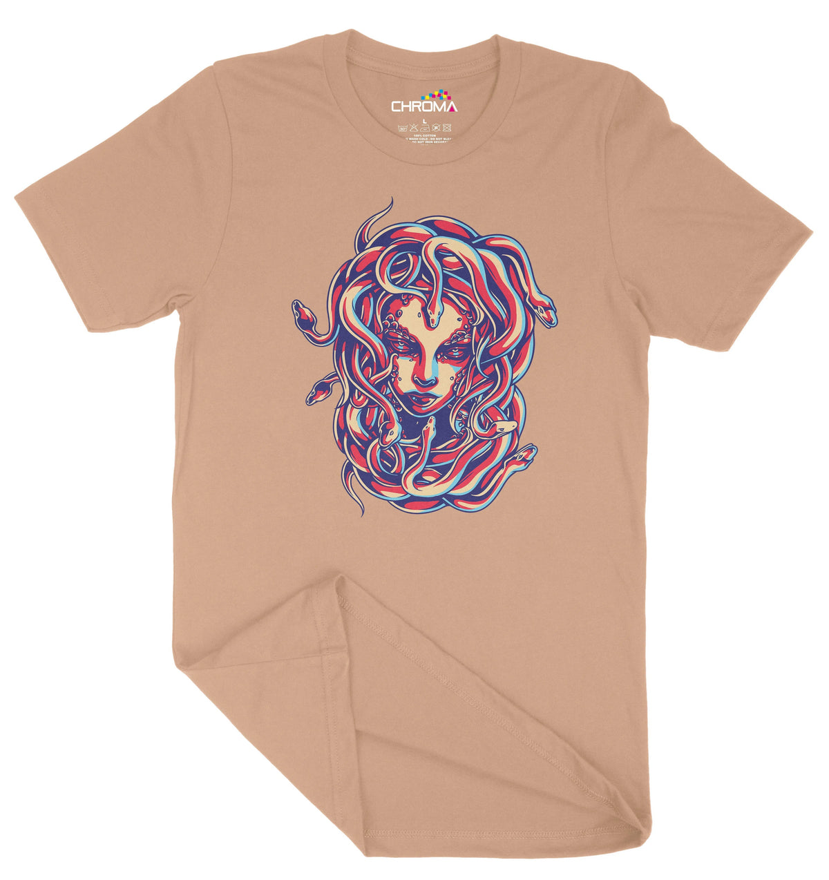 Pastel Medusa Unisex Adult T-Shirt | Premium Quality Streetwear Chroma Clothing