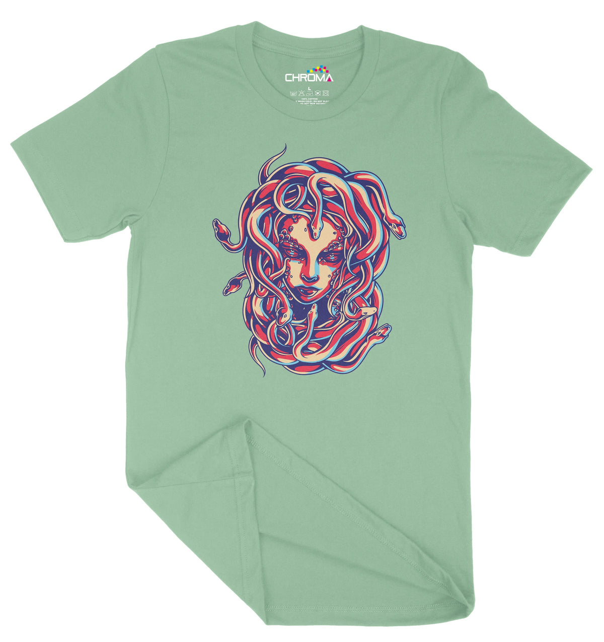 Pastel Medusa Unisex Adult T-Shirt | Premium Quality Streetwear Chroma Clothing