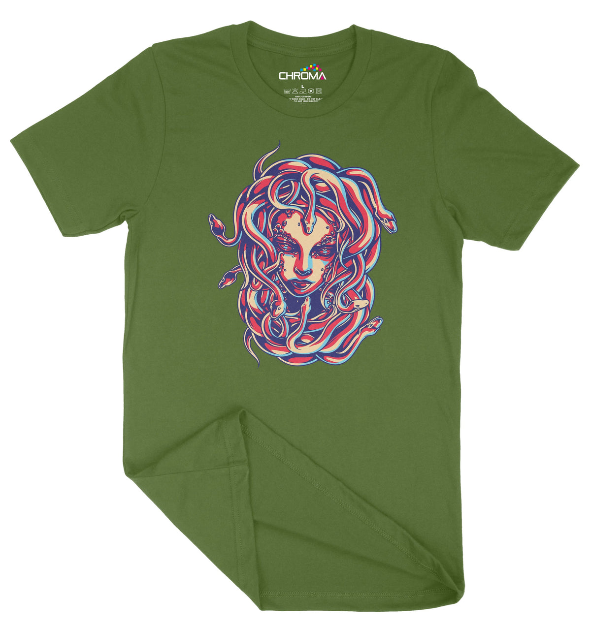 Pastel Medusa Unisex Adult T-Shirt | Premium Quality Streetwear Chroma Clothing
