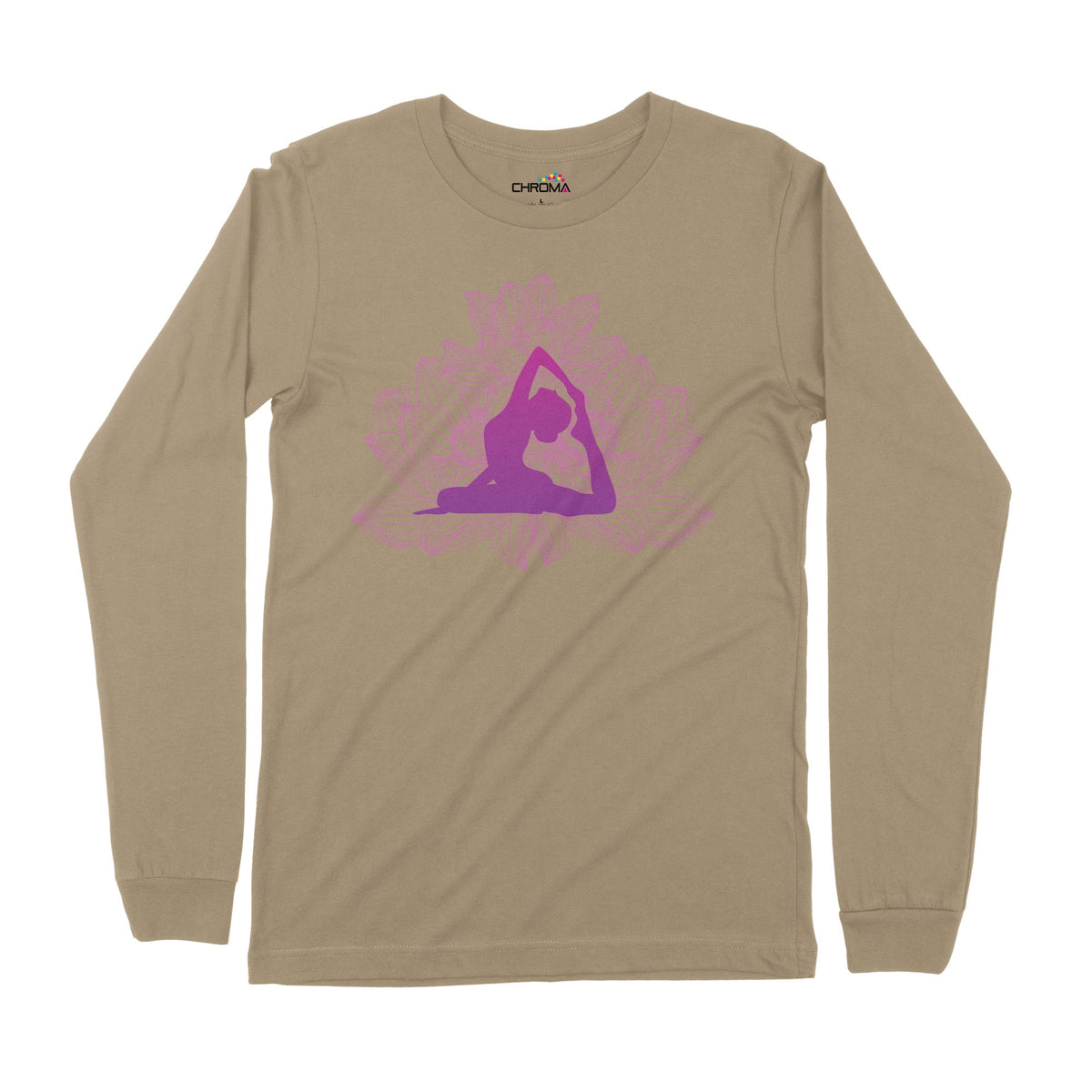 Pink Lotus | Long-Sleeve T-Shirt | Premium Quality Streetwear Chroma Clothing
