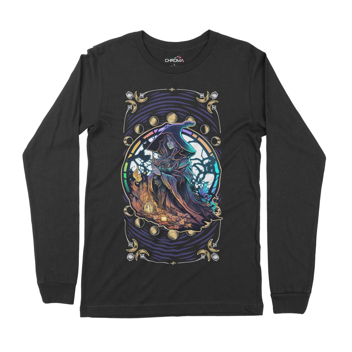 Psycedelic Wizard | Long-Sleeve T-Shirt | Premium Quality Streetwear Chroma Clothing