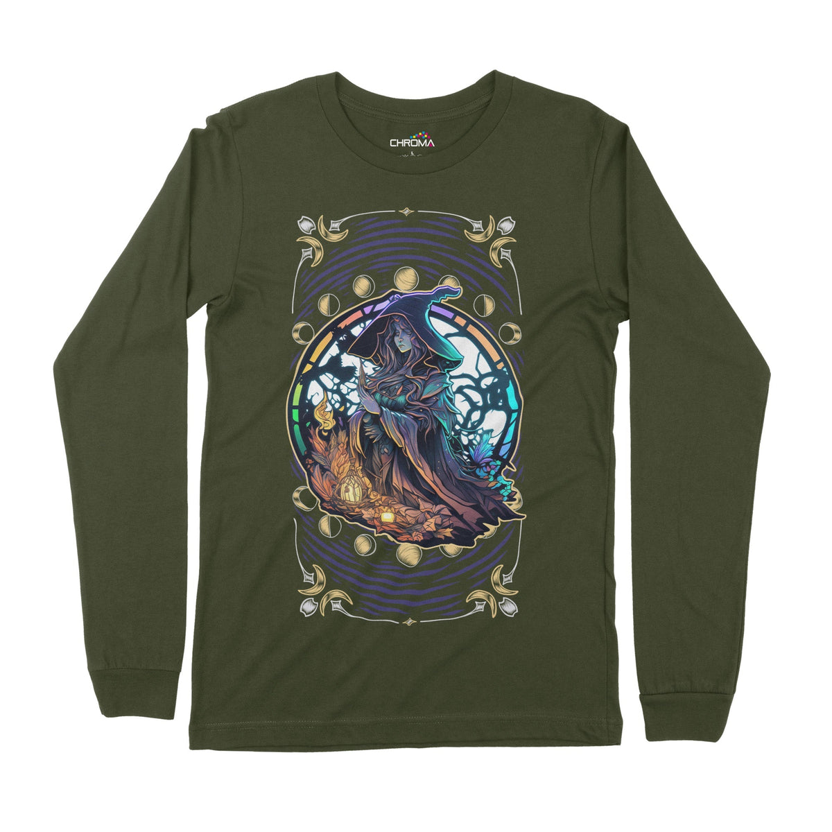Psycedelic Wizard | Long-Sleeve T-Shirt | Premium Quality Streetwear Chroma Clothing