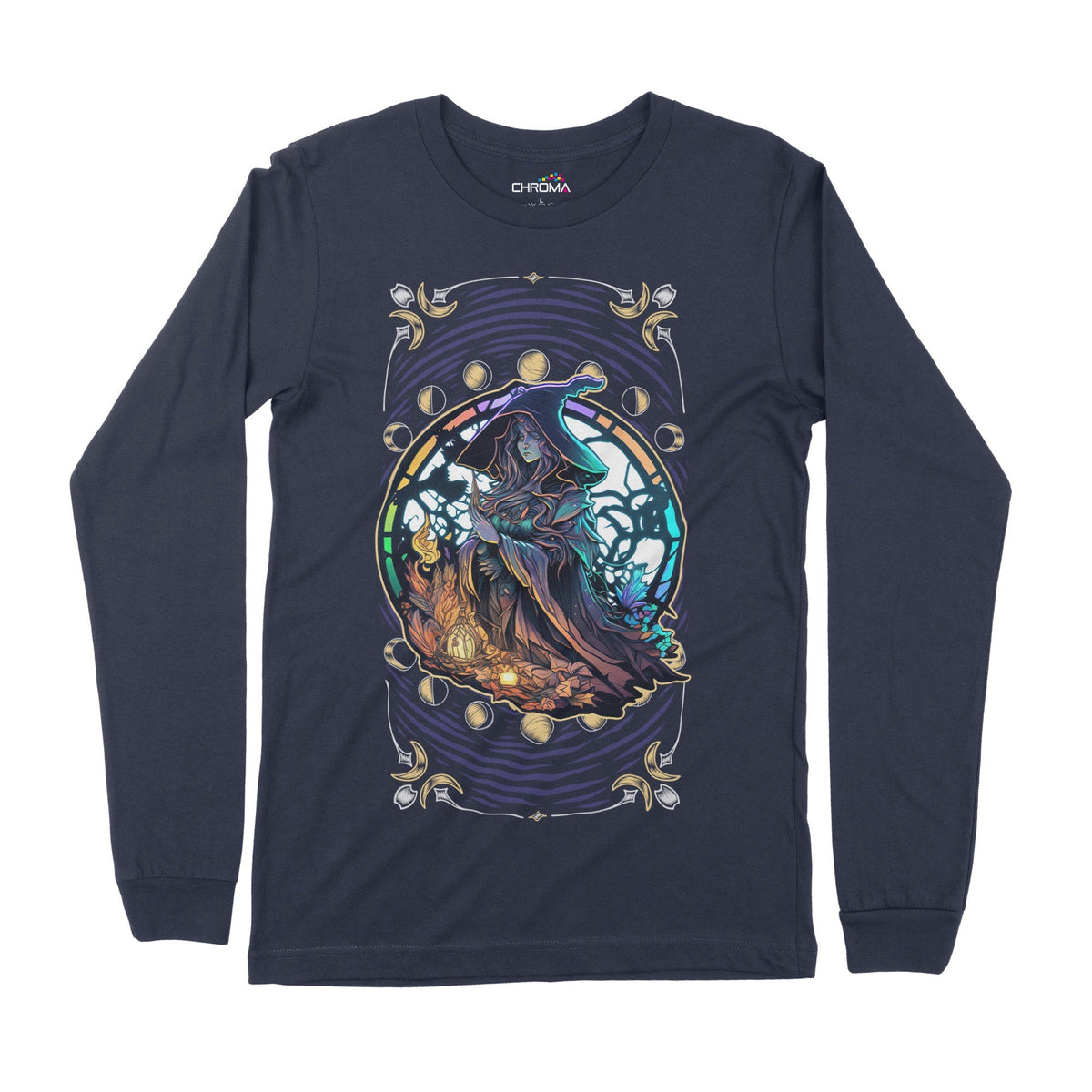 Psycedelic Wizard | Long-Sleeve T-Shirt | Premium Quality Streetwear Chroma Clothing
