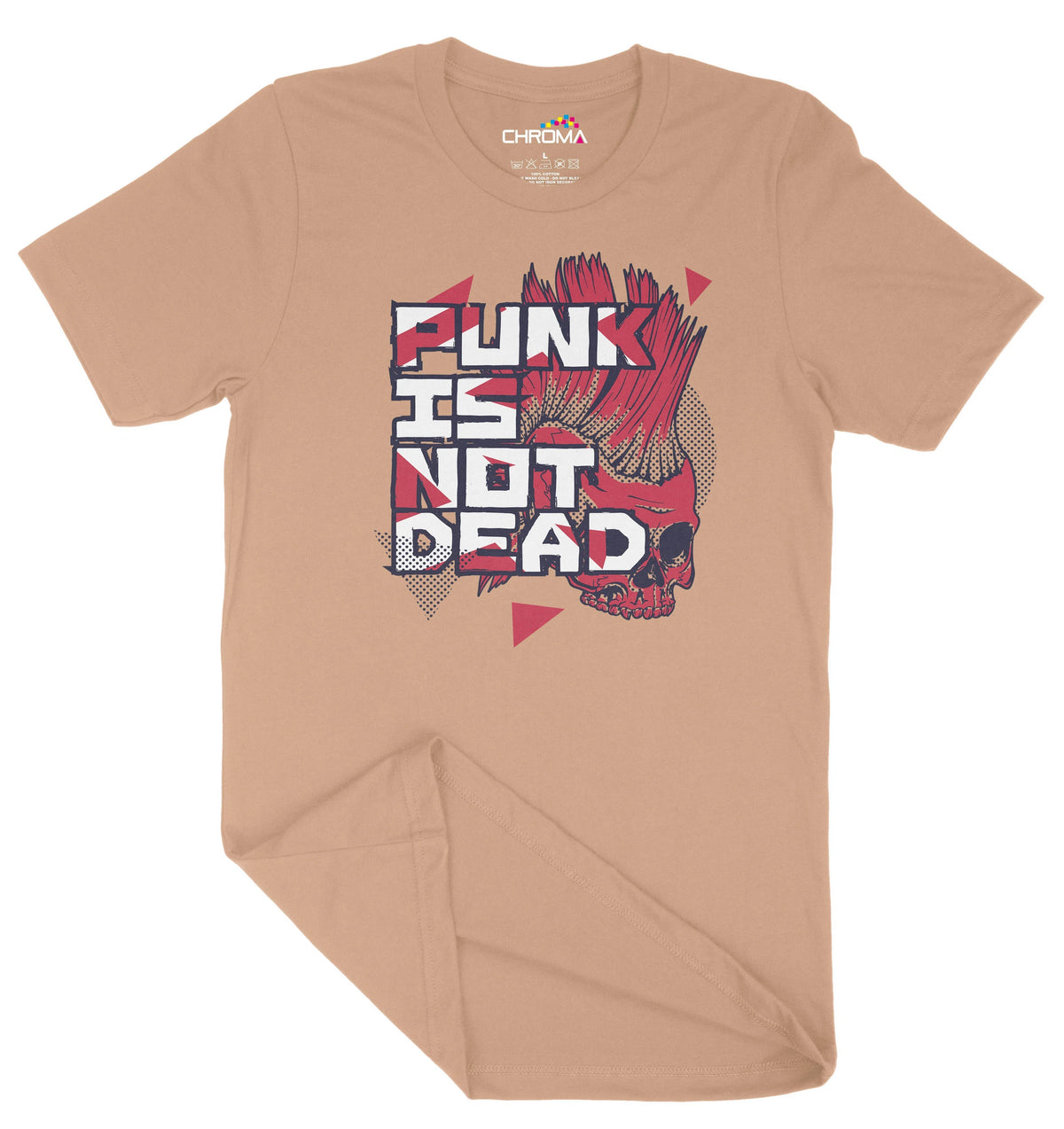 Punk Is Not Dead Unisex Adult T-Shirt | Premium Quality Streetwear Chroma Clothing