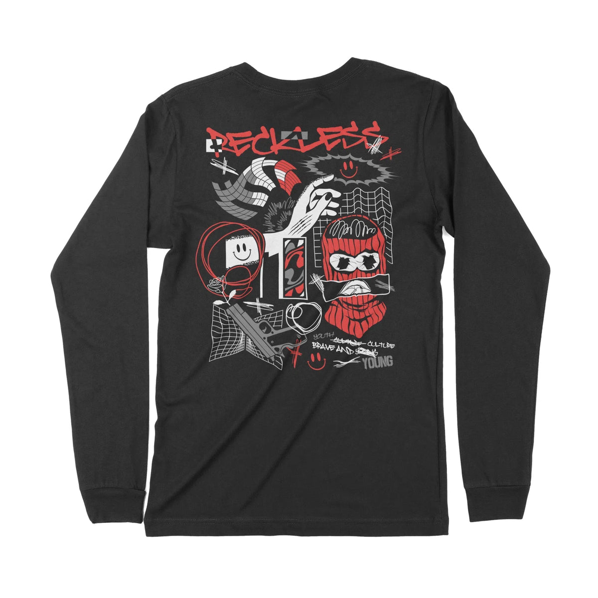 Reckless | Dual Print | Long-Sleeve T-Shirt | Premium Quality Streetwe Chroma Clothing