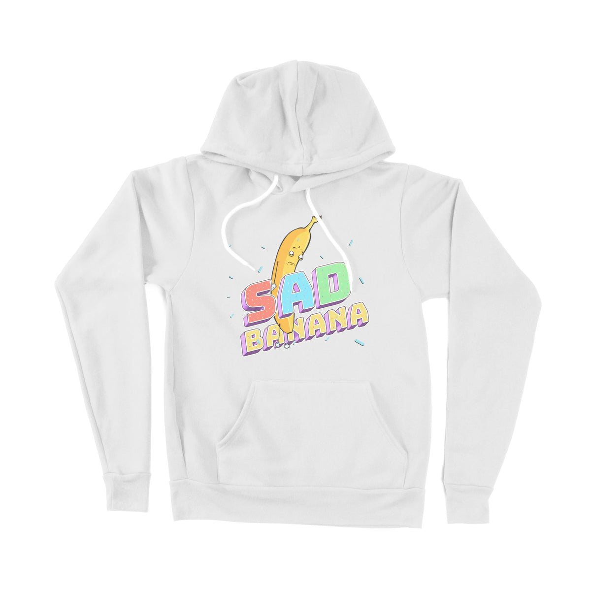 Sad Banana Unisex Adult Pullover Hoodie Chroma Clothing