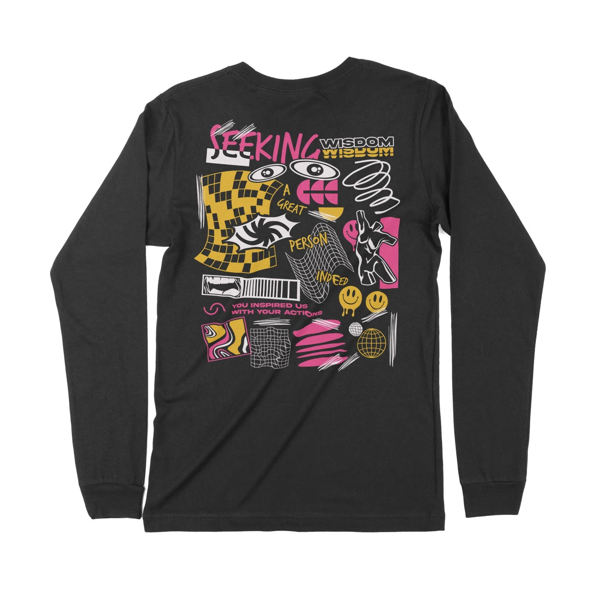 Seeking Wisdom | Dual Print | Long-Sleeve T-Shirt | Premium Quality St Chroma Clothing