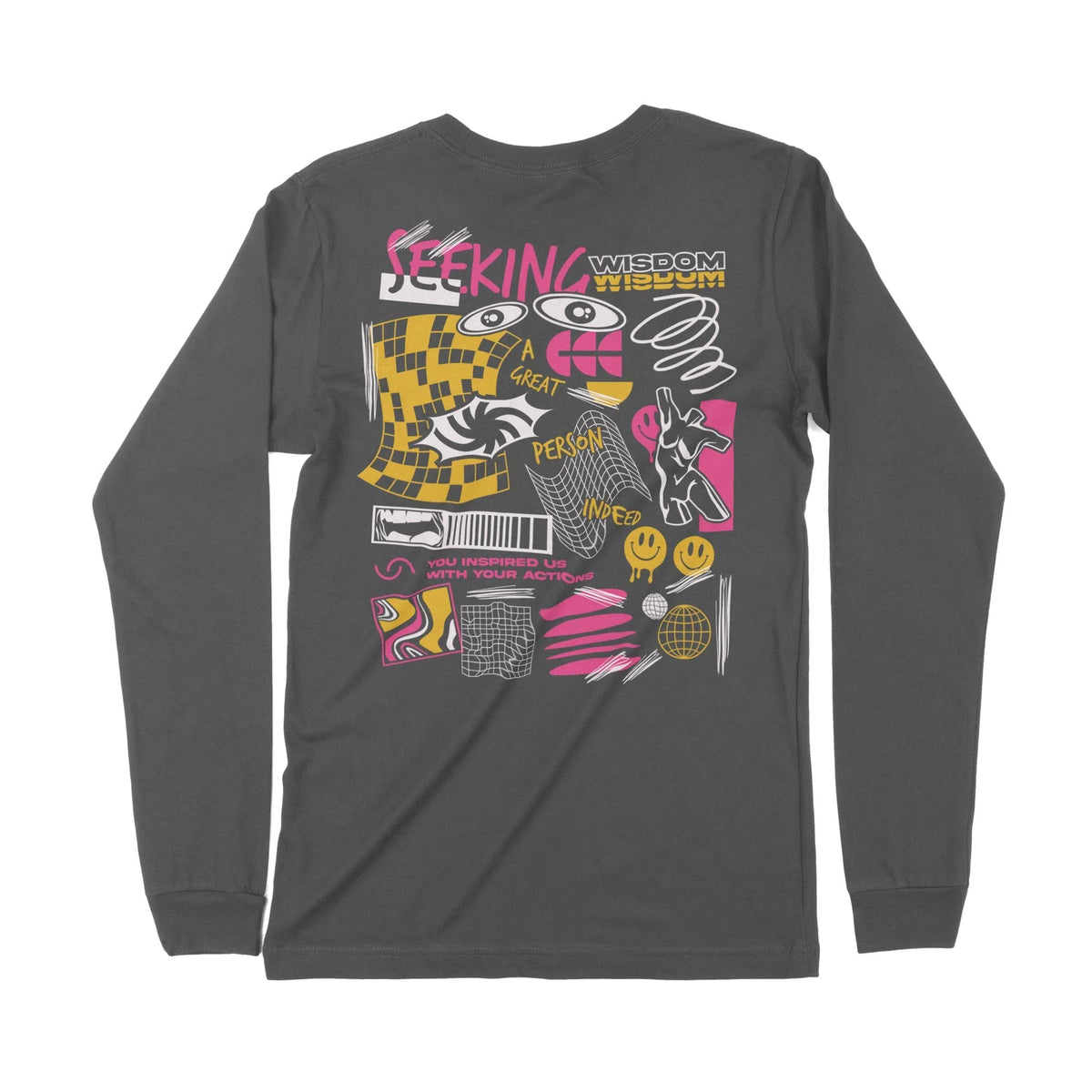 Seeking Wisdom | Dual Print | Long-Sleeve T-Shirt | Premium Quality St Chroma Clothing
