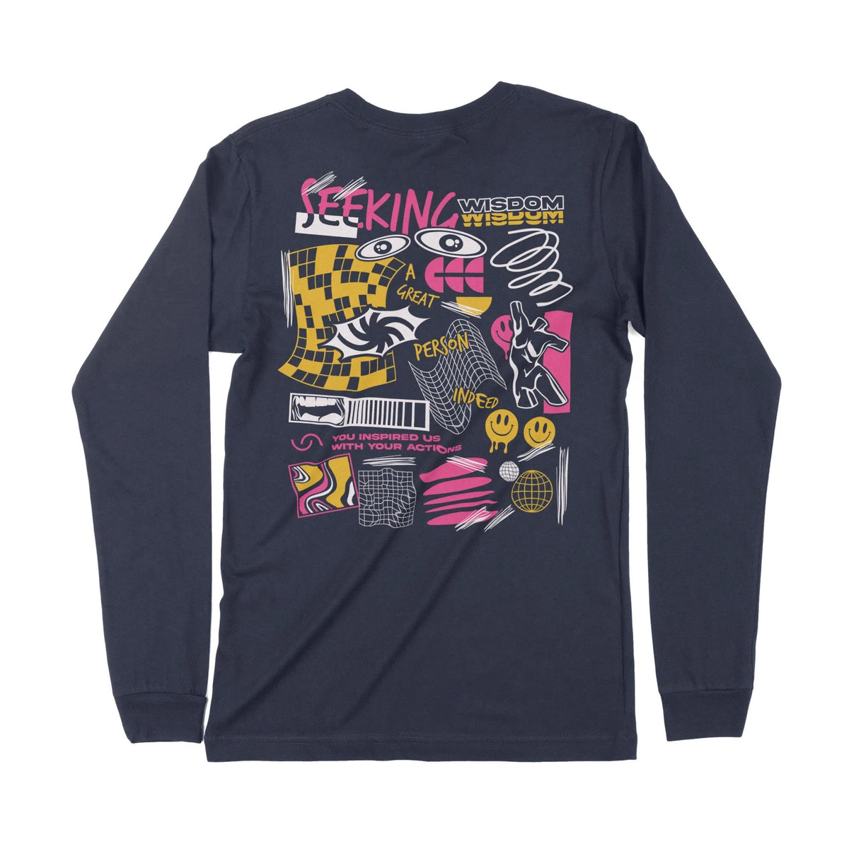 Seeking Wisdom | Dual Print | Long-Sleeve T-Shirt | Premium Quality St Chroma Clothing