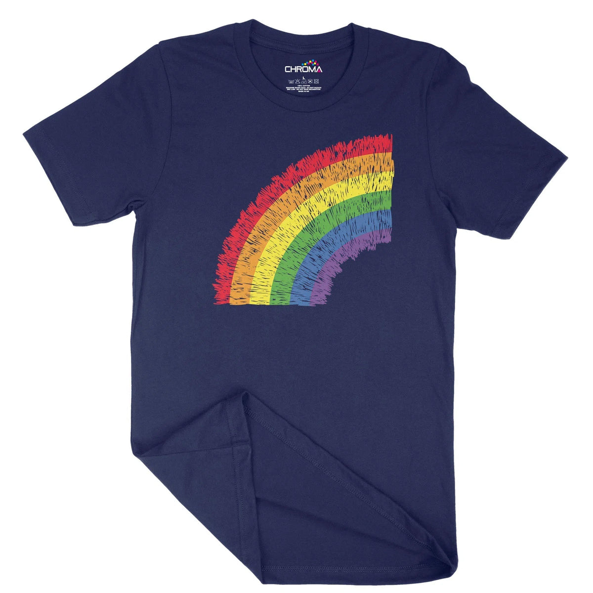Semi Rainbow Lgbtq Unisex Adult T-Shirt | Quality Slogan Clothing Chroma Clothing