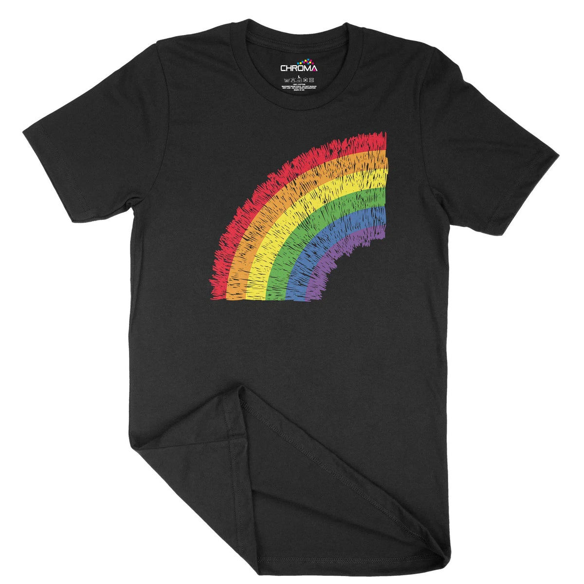 Semi Rainbow Lgbtq Unisex Adult T-Shirt | Quality Slogan Clothing Chroma Clothing
