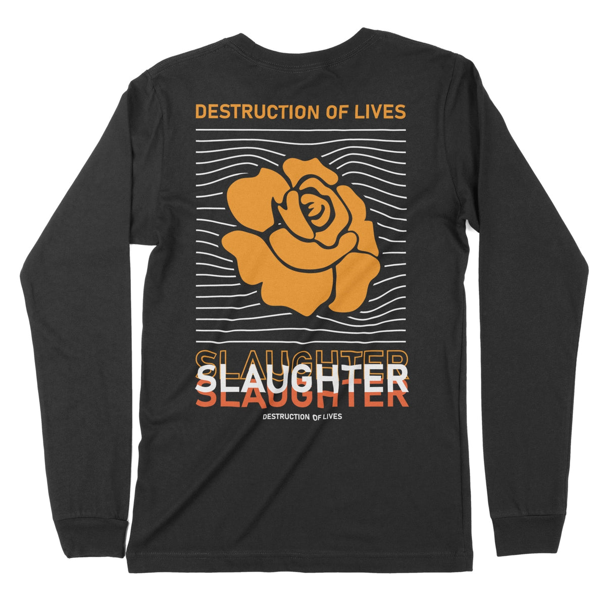 Slaughter | Back Print | Long-Sleeve T-Shirt | Premium Quality Streetw Chroma Clothing