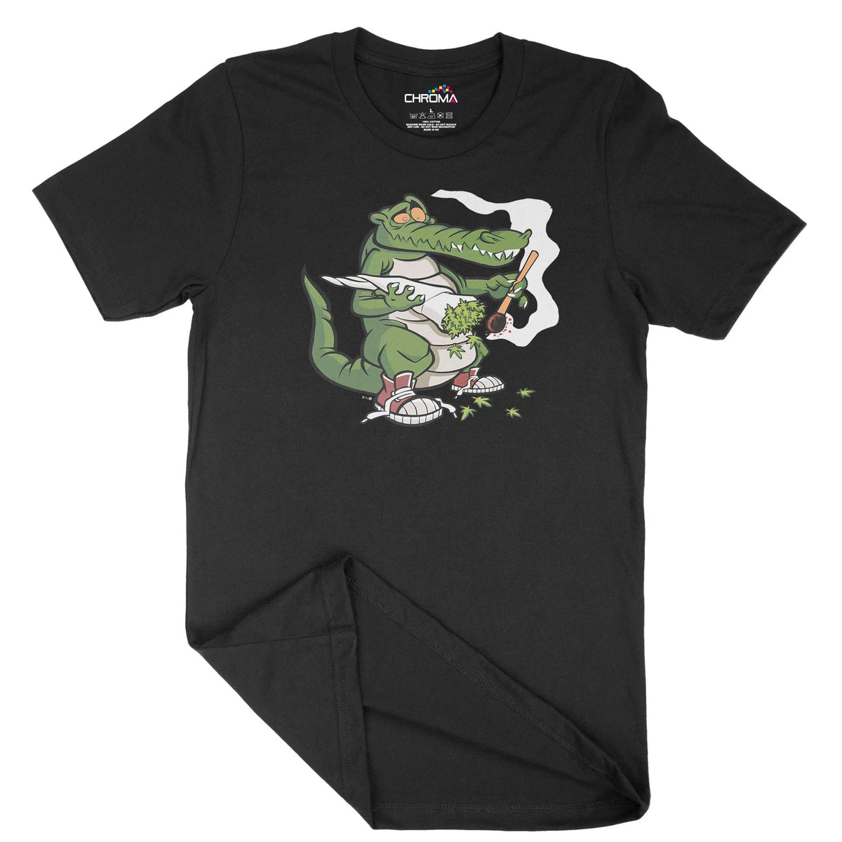 Smoking Croc Unisex Adult T-Shirt | Quality Slogan Clothing Chroma Clothing