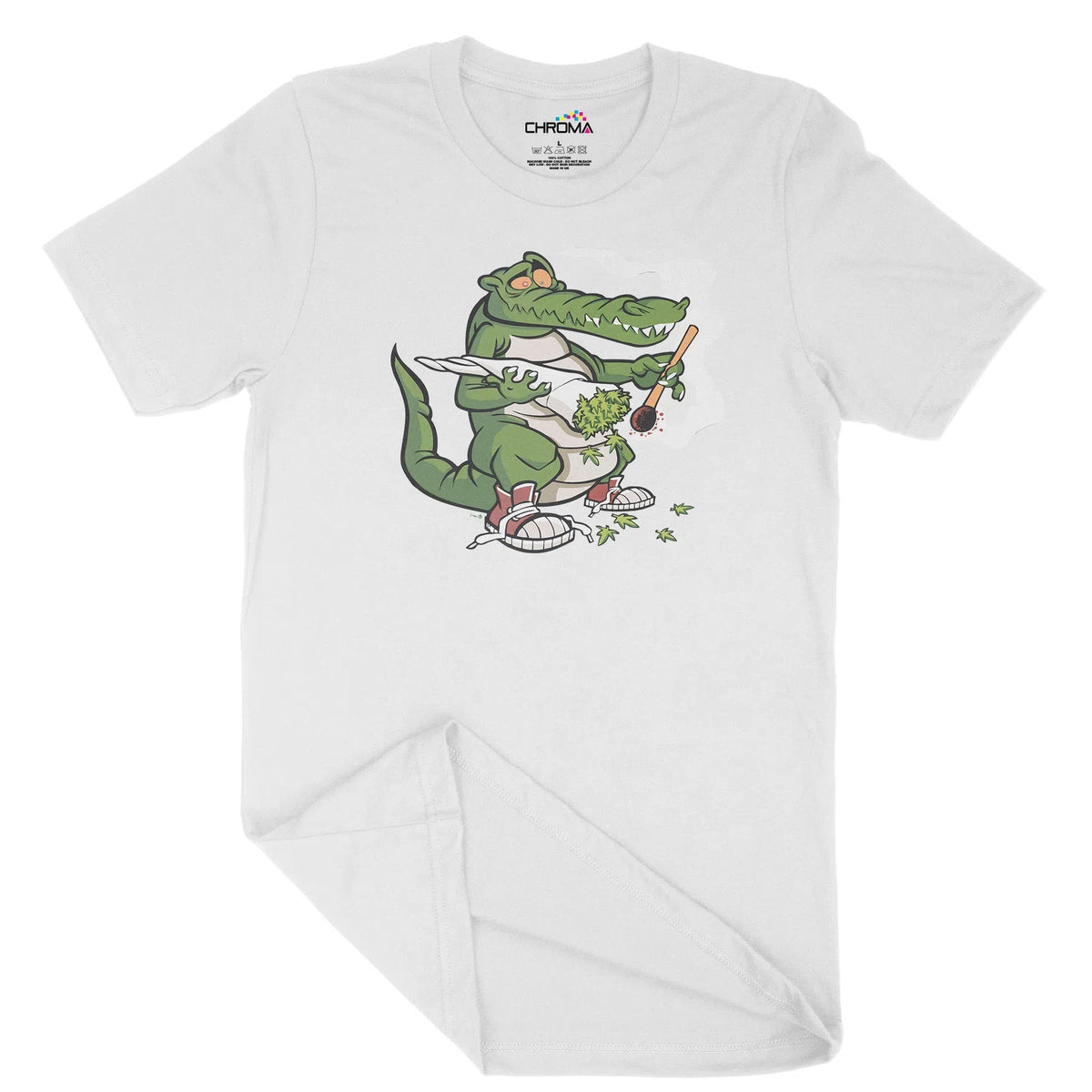 Smoking Croc Unisex Adult T-Shirt | Quality Slogan Clothing Chroma Clothing