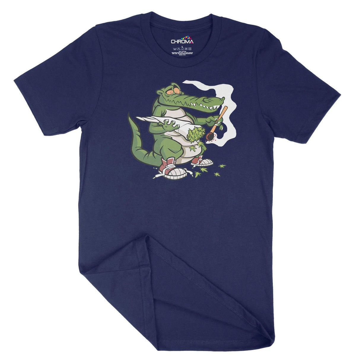 Smoking Croc Unisex Adult T-Shirt | Quality Slogan Clothing Chroma Clothing
