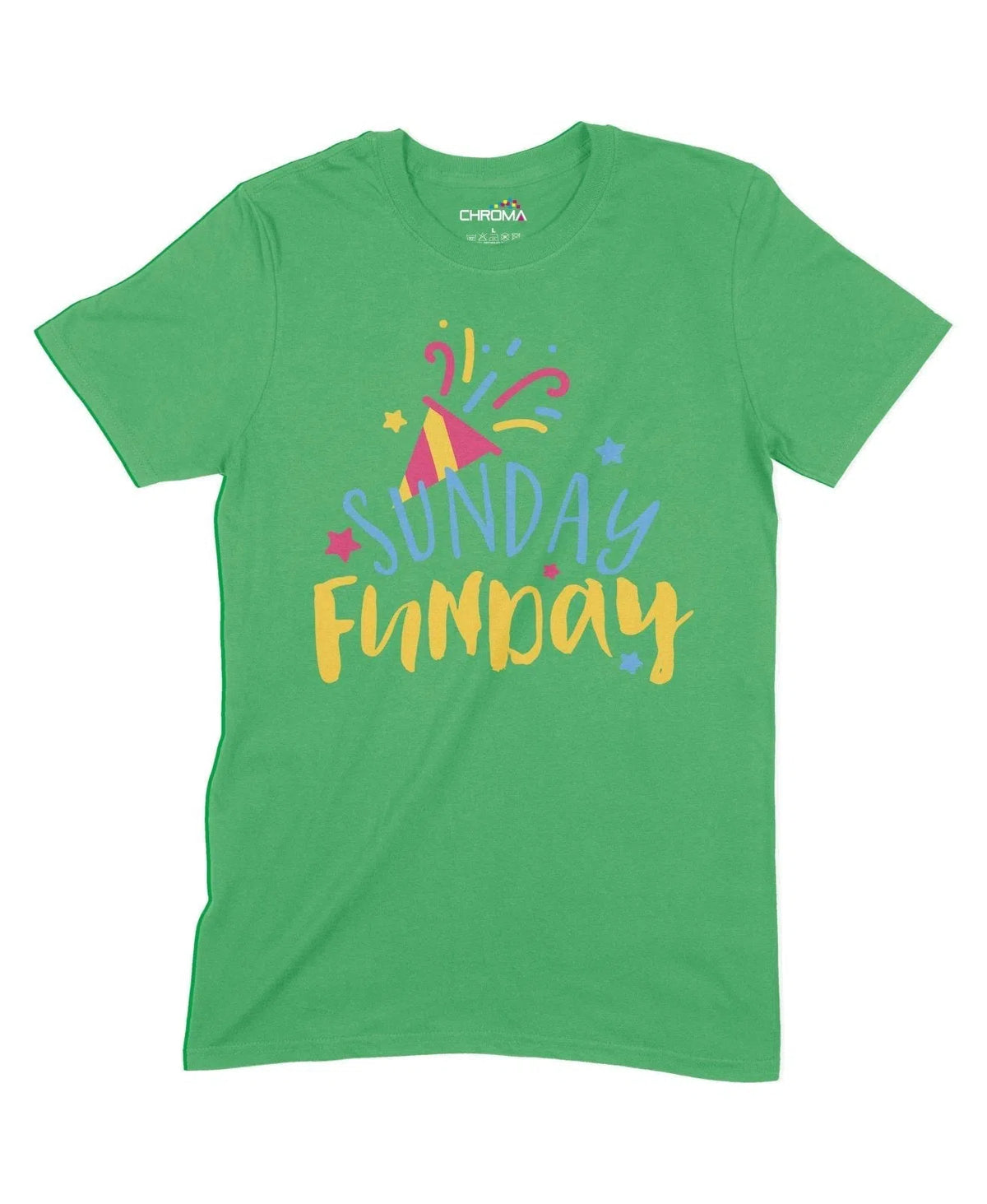 Sunday Funday Unisex Adult T-Shirt Chroma Clothing