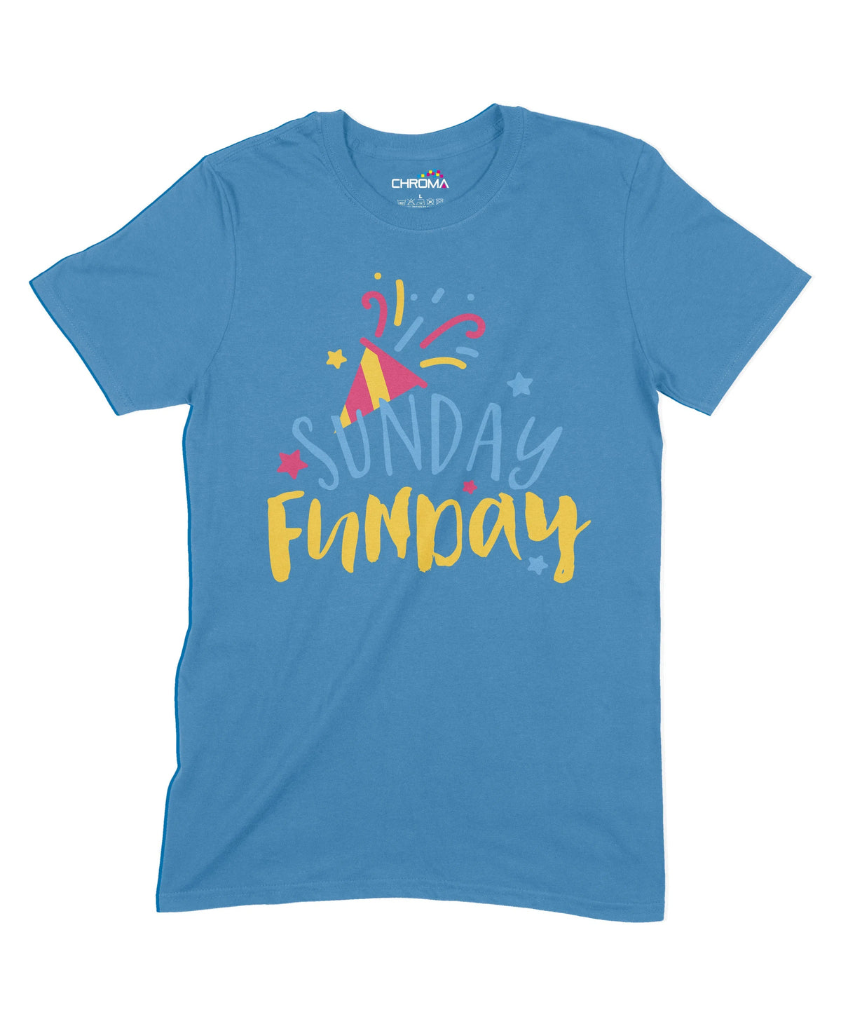 Sunday Funday Unisex Adult T-Shirt Chroma Clothing