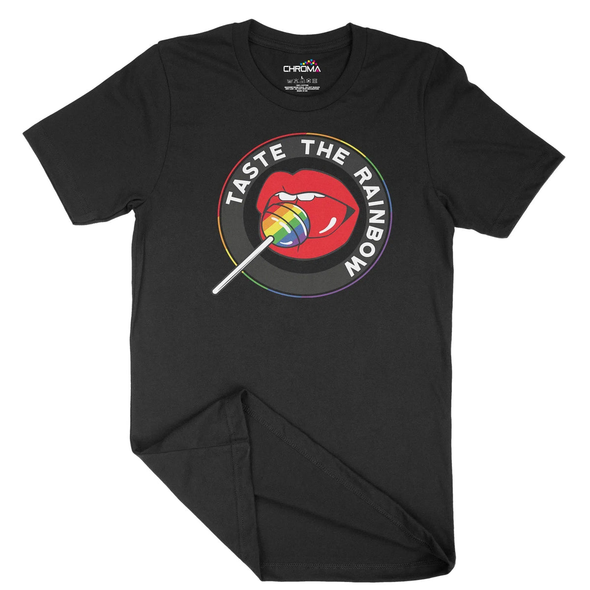 Taste The Rainbow Lgbtq Unisex Adult T-Shirt | Quality Slogan Clothing Chroma Clothing
