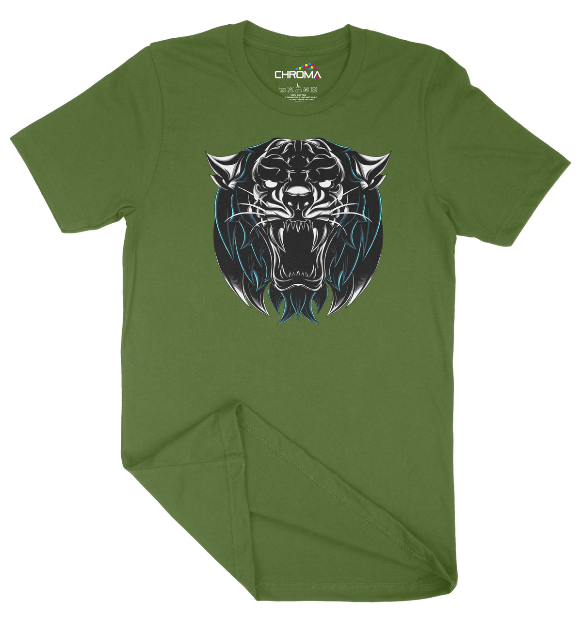The Blue Panther Unisex Adult T-Shirt | Premium Quality Streetwear Chroma Clothing