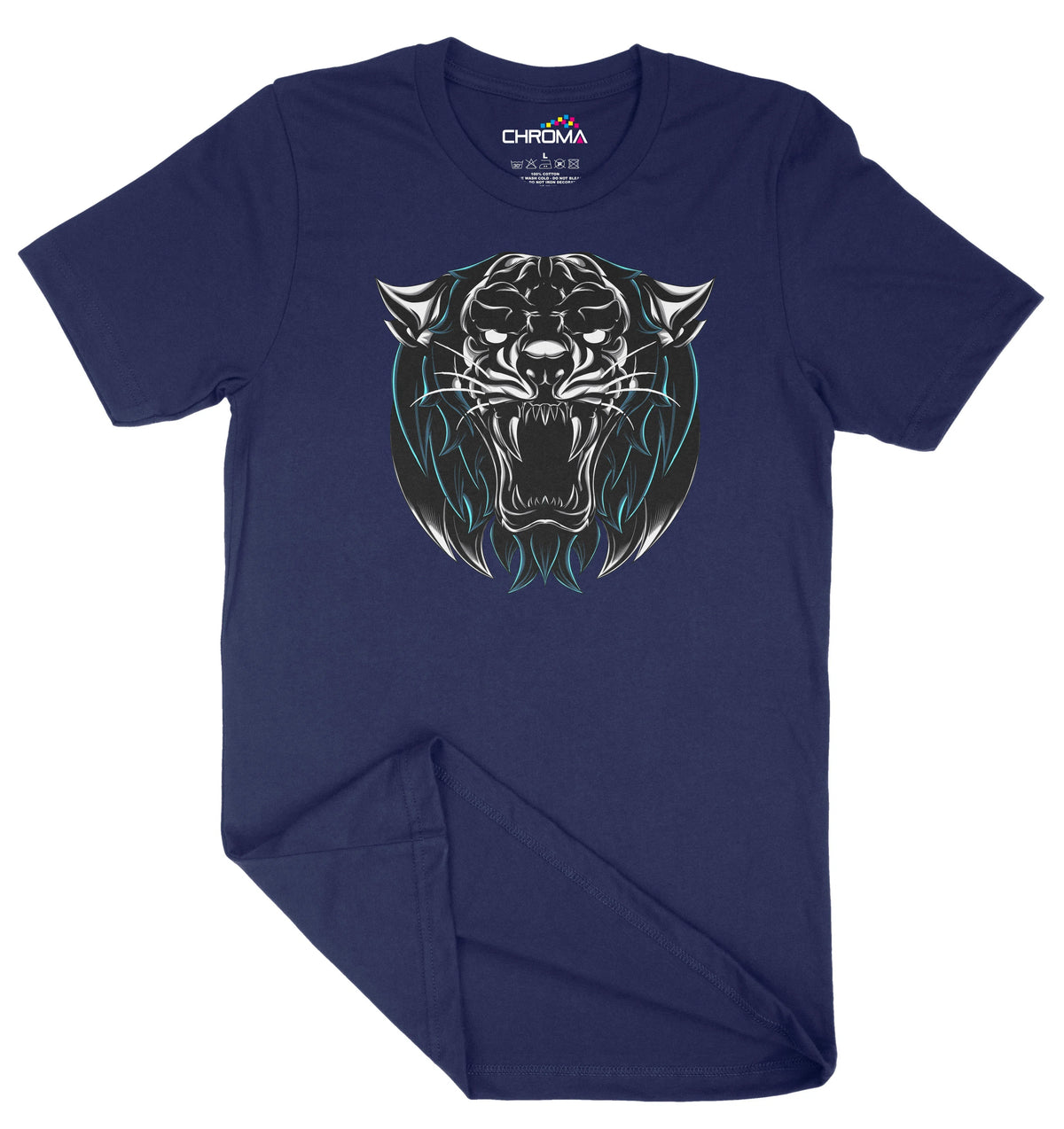 The Blue Panther Unisex Adult T-Shirt | Premium Quality Streetwear Chroma Clothing