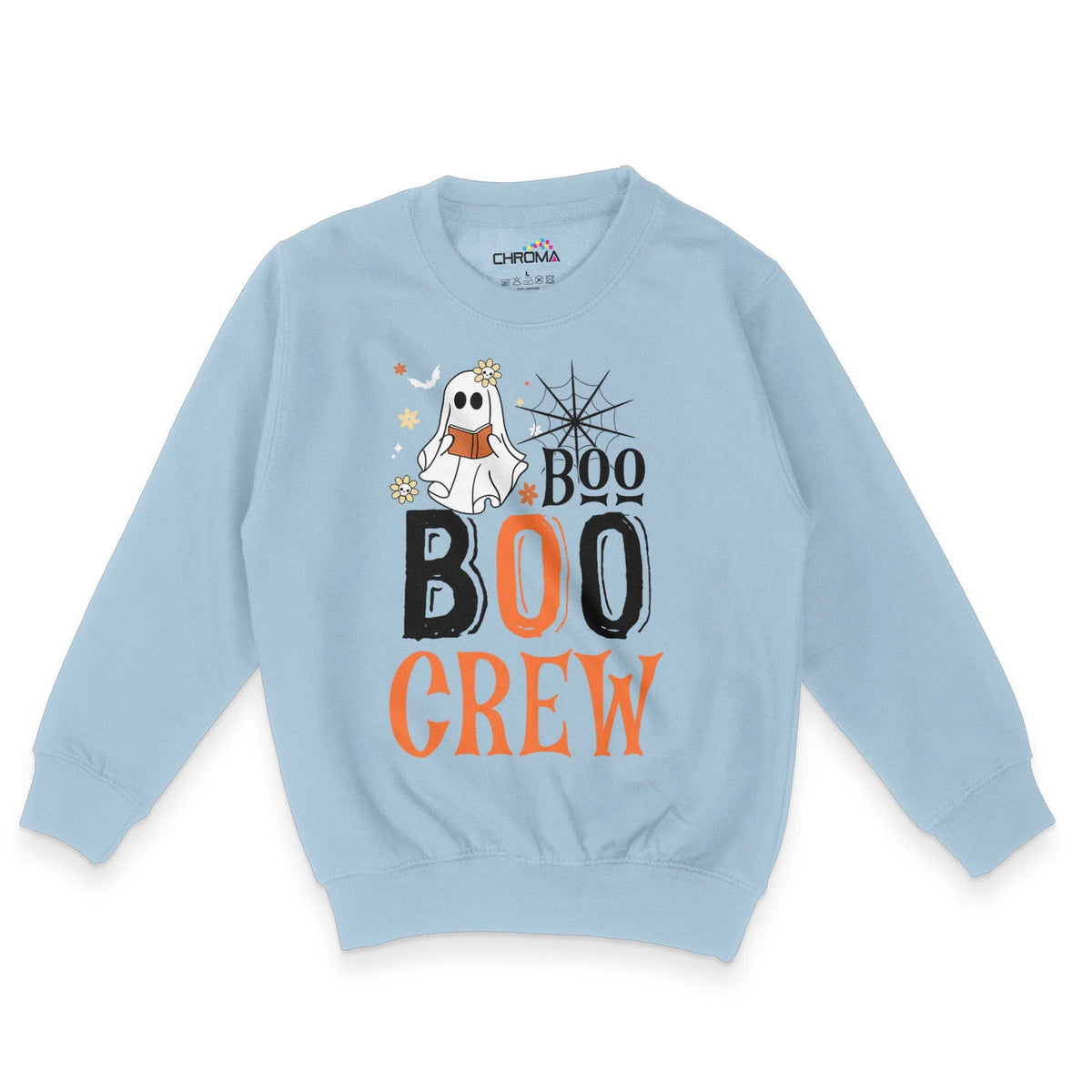 The Boo Crew Unisex Youth Sweatshirt | Premium Halloween Clothing Chroma Clothing