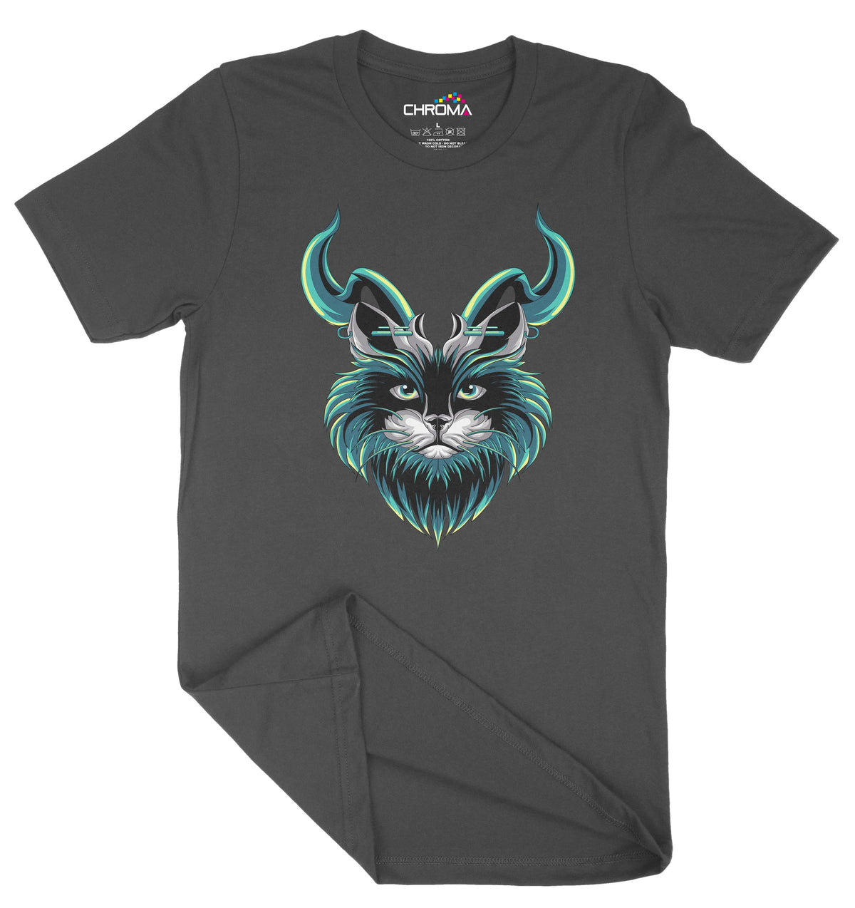 The Demon Feline Unisex Adult T-Shirt | Premium Quality Streetwear Chroma Clothing