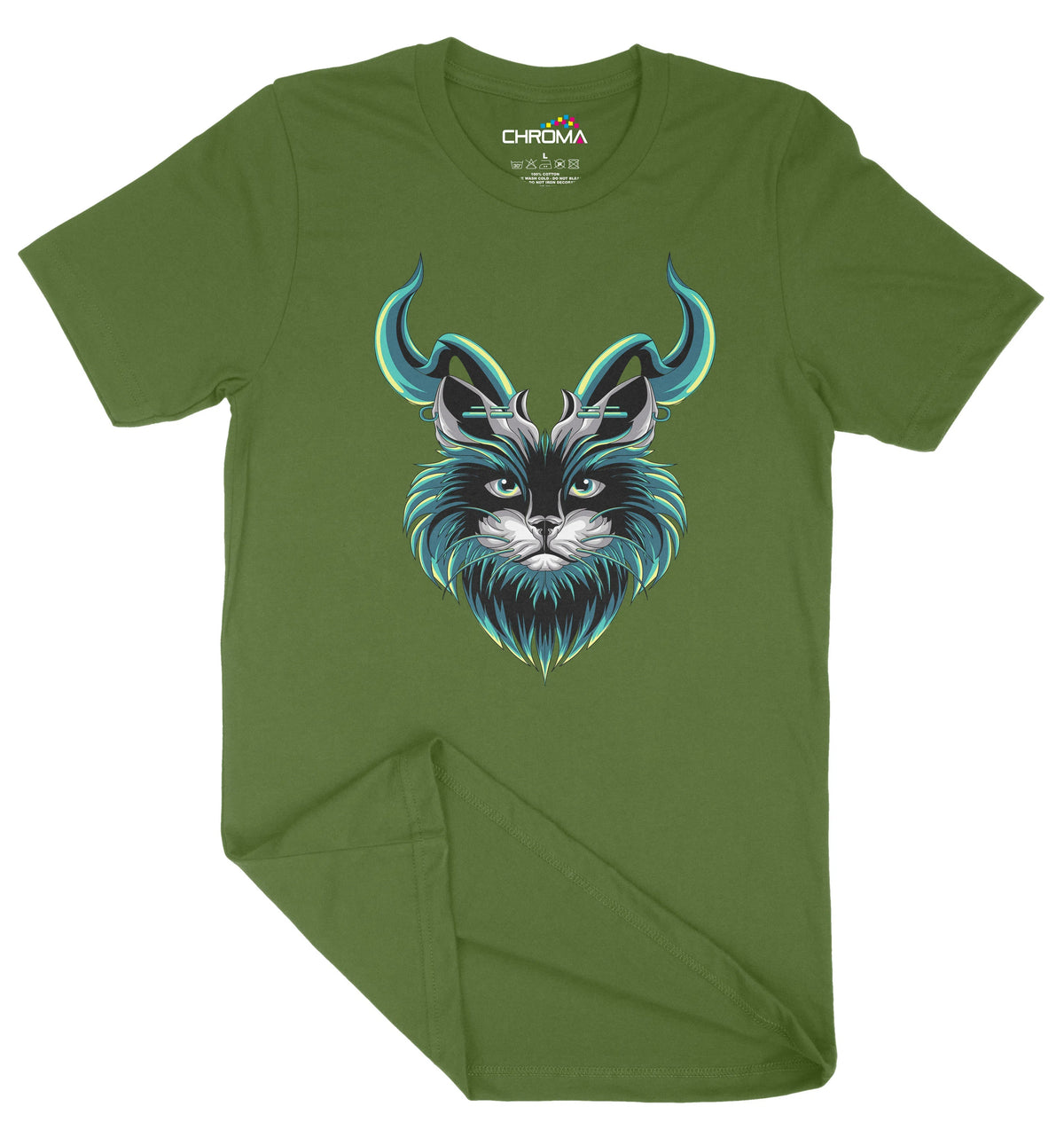 The Demon Feline Unisex Adult T-Shirt | Premium Quality Streetwear Chroma Clothing