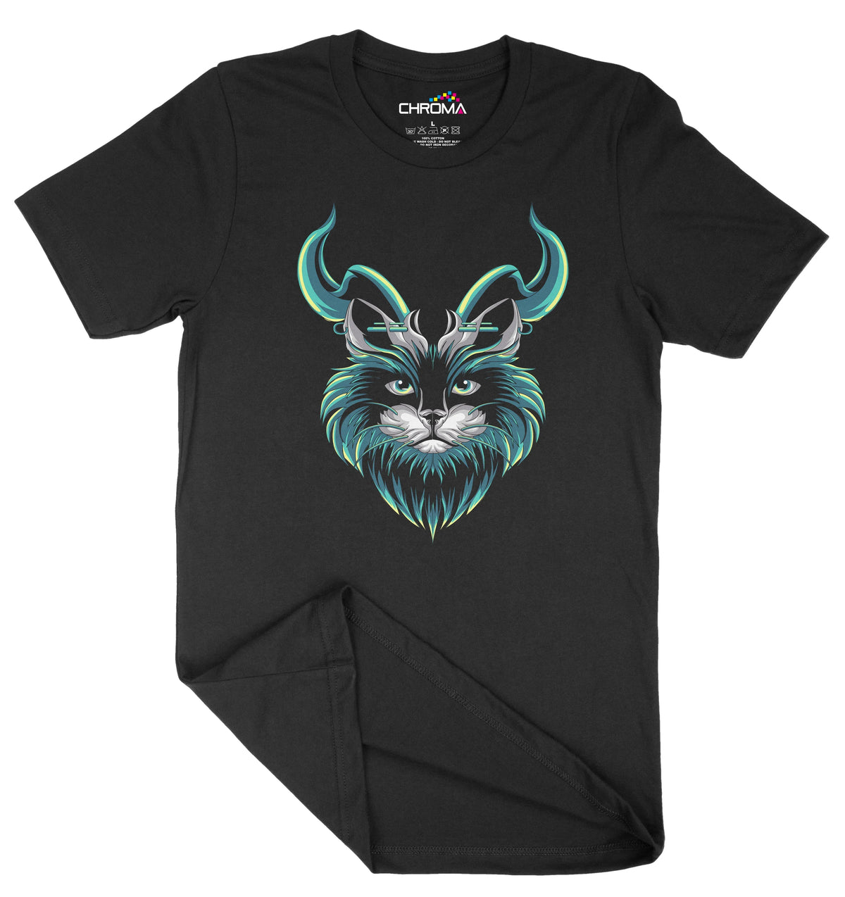 The Demon Feline Unisex Adult T-Shirt | Premium Quality Streetwear Chroma Clothing