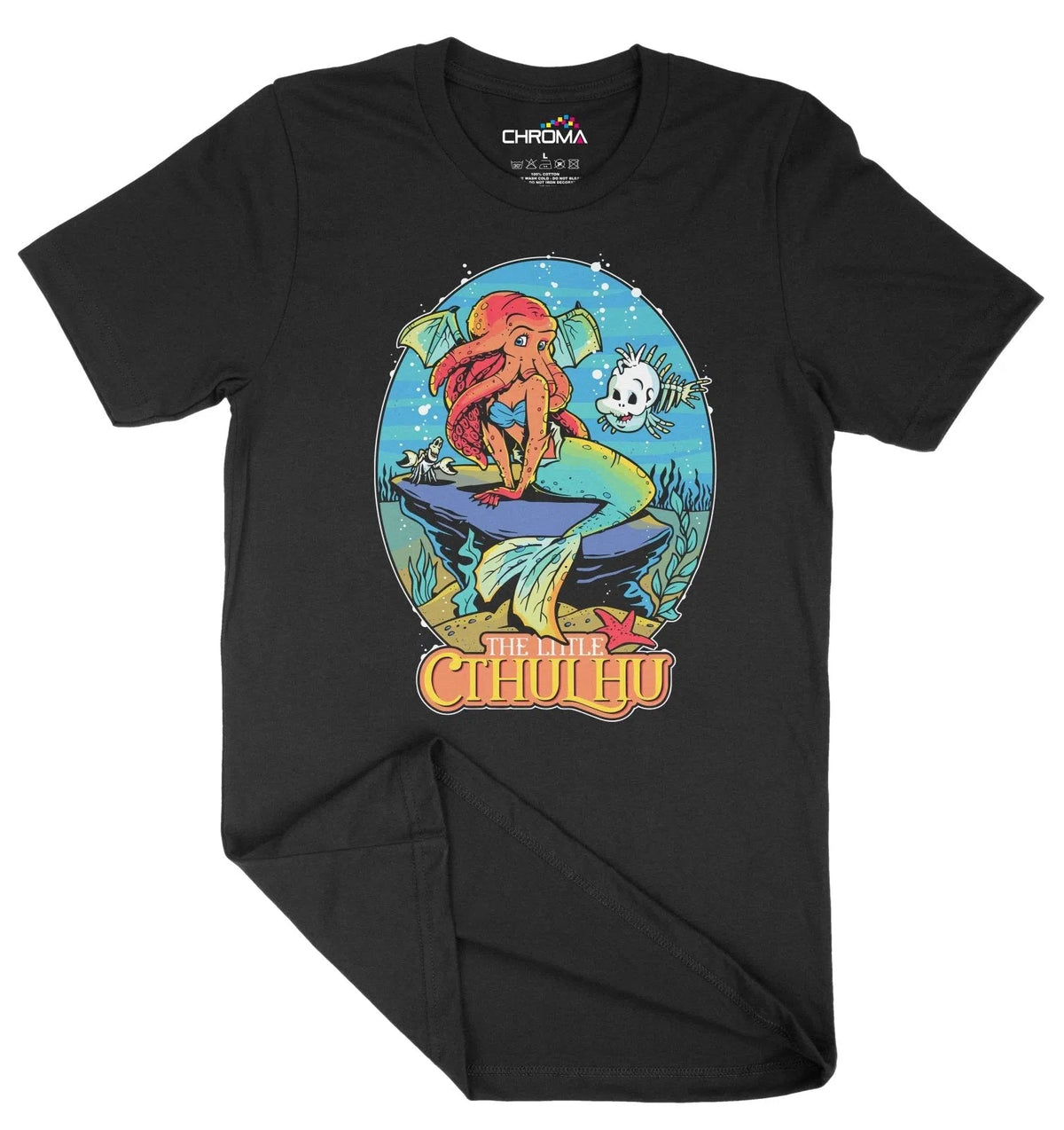 The Little Cthulhu Mermaid Inspired Unisex Adult T-Shirt | Premium Hal Chroma Clothing