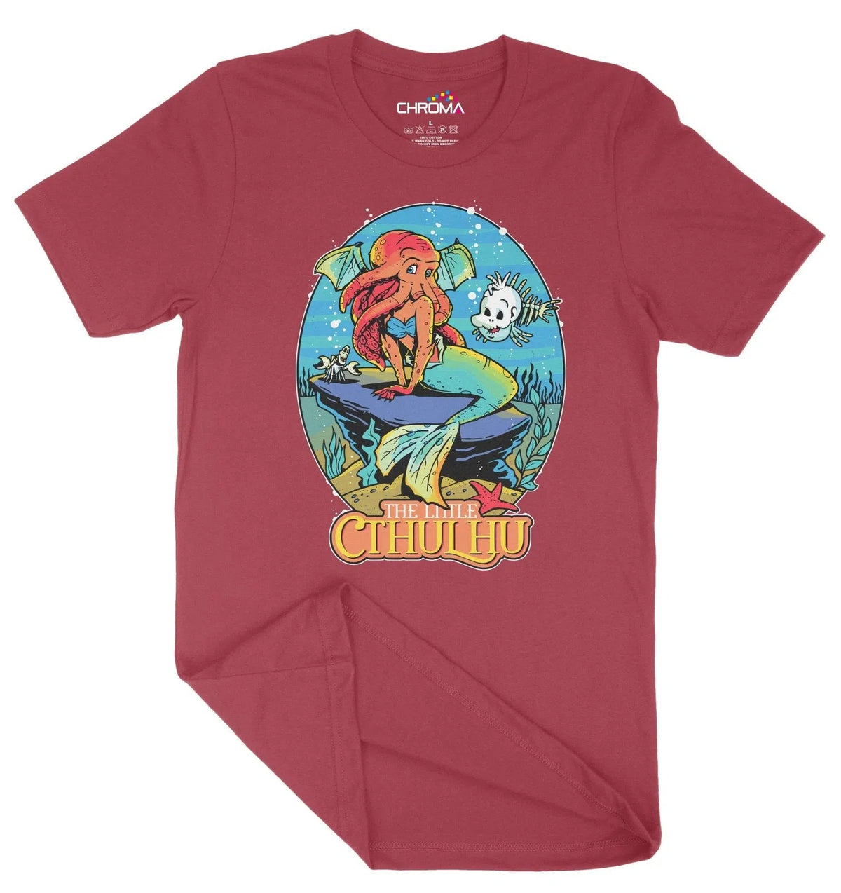 The Little Cthulhu Mermaid Inspired Unisex Adult T-Shirt | Premium Hal Chroma Clothing
