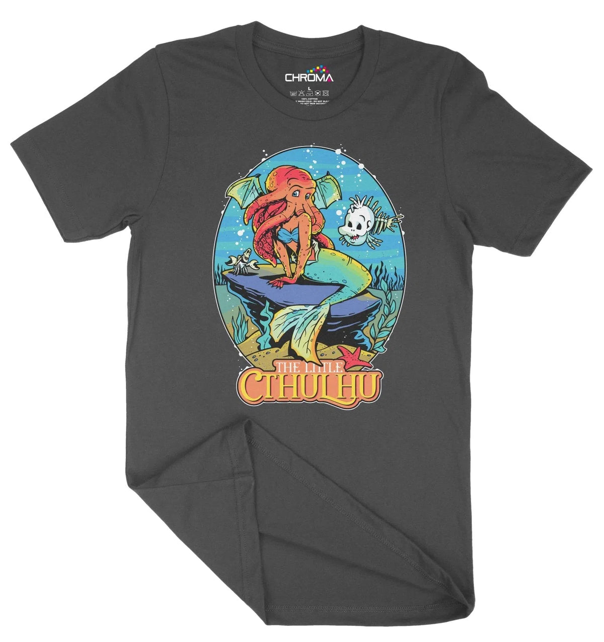 The Little Cthulhu Mermaid Inspired Unisex Adult T-Shirt | Premium Hal Chroma Clothing