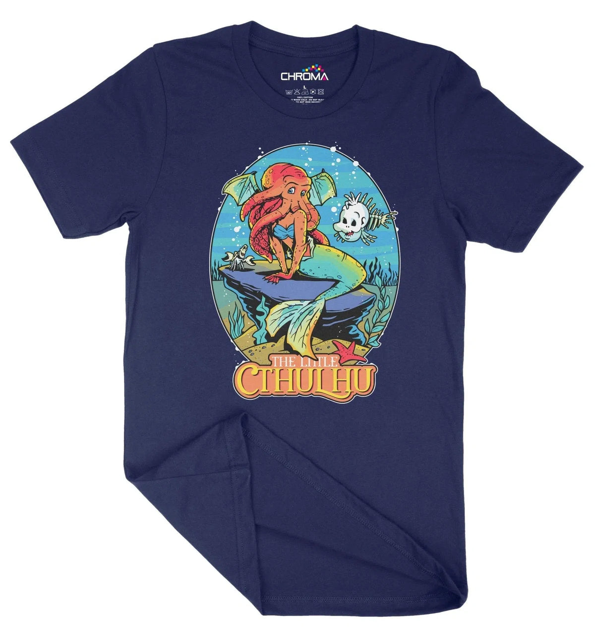 The Little Cthulhu Mermaid Inspired Unisex Adult T-Shirt | Premium Hal Chroma Clothing